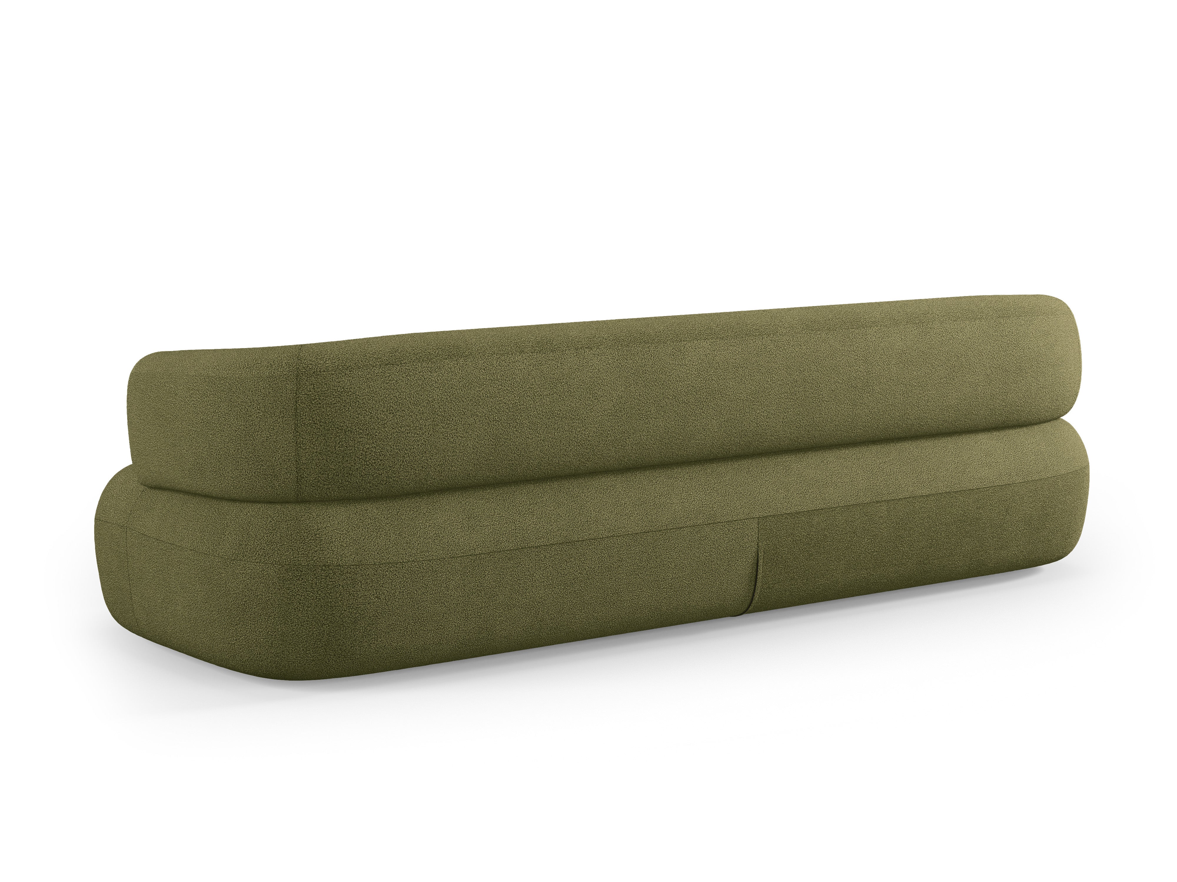 Sofa 3,5-zitplaatsen ALDRIN groen boucle