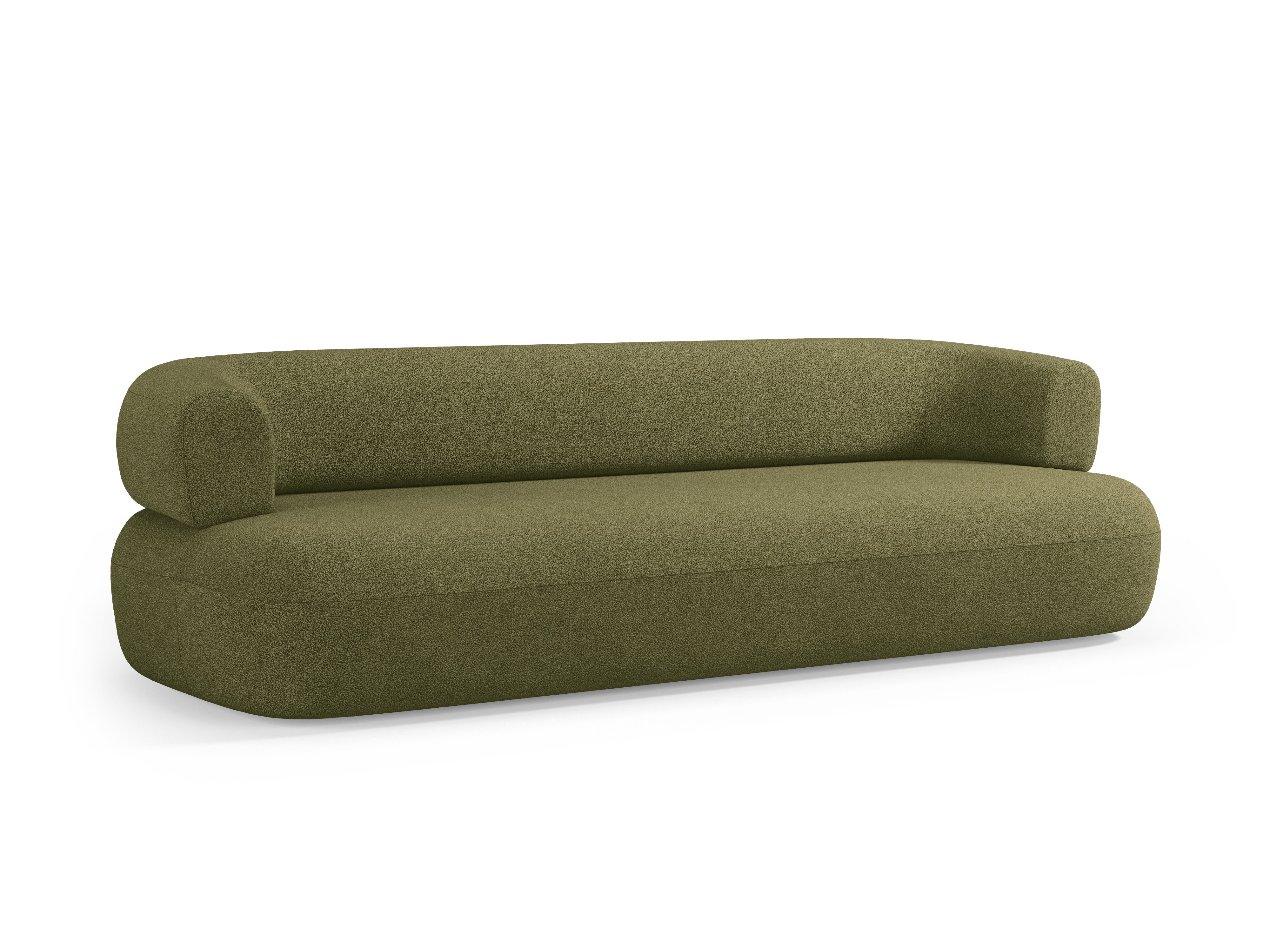 Sofa 3,5-zitplaatsen ALDRIN groen boucle
