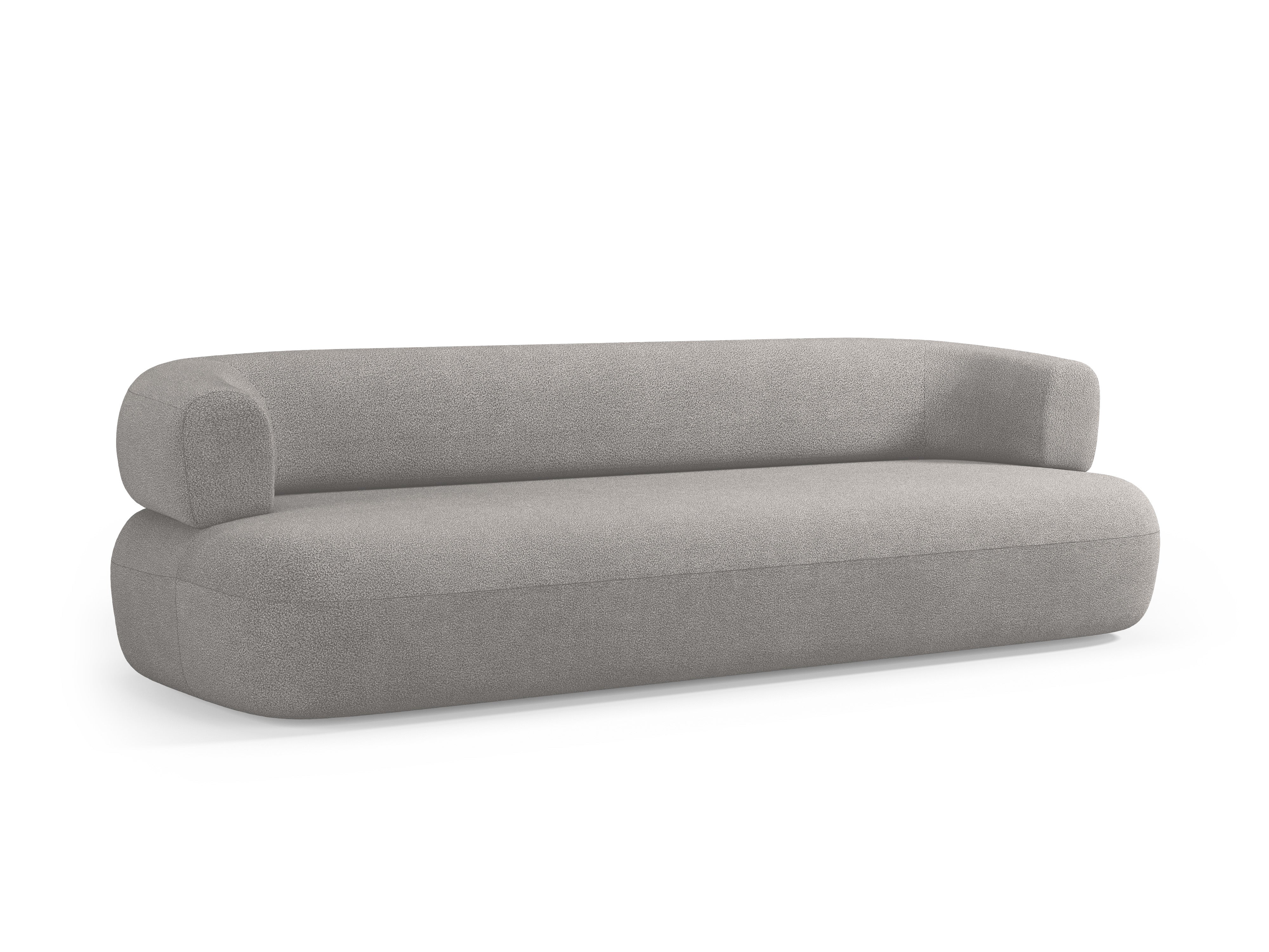 Sofa 3,5-zits ALDRIN lichtgrijze boucle