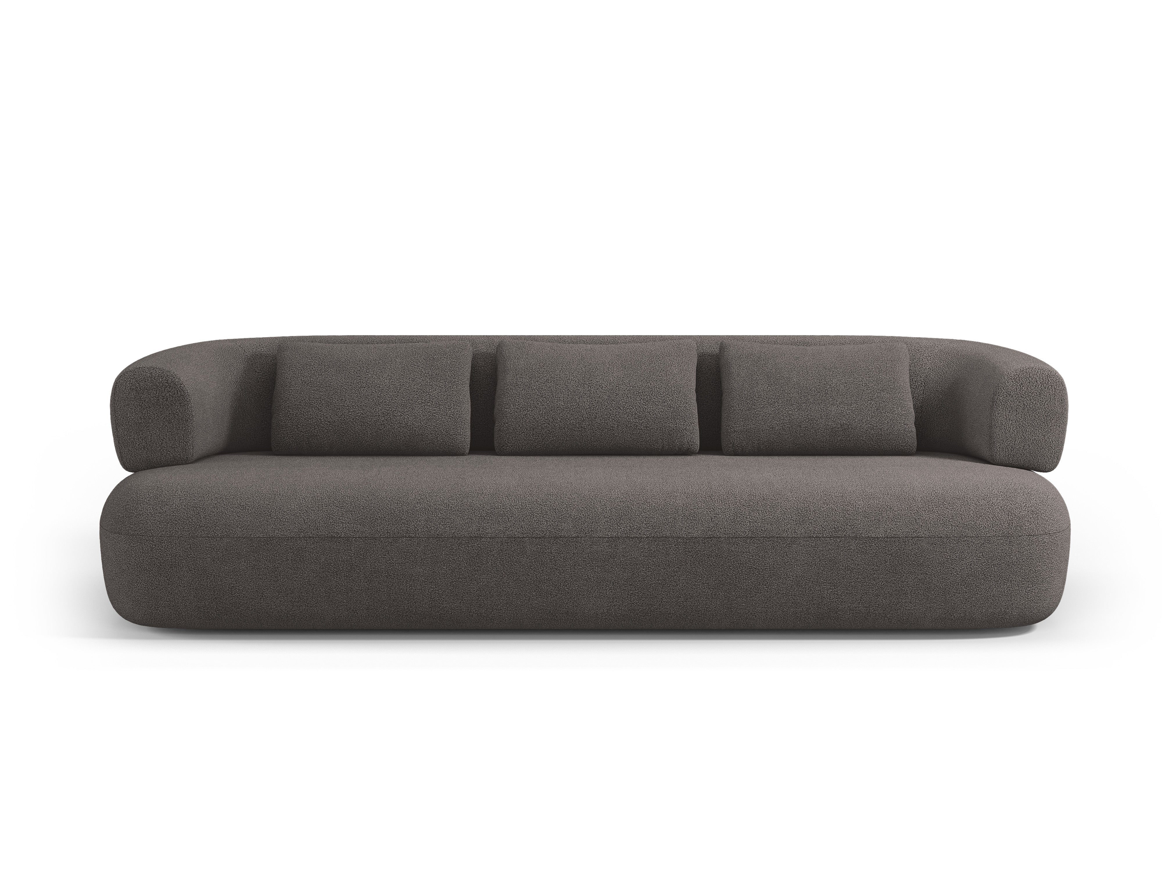 Sofa 3,5-zits ALDRIN grijze boucle