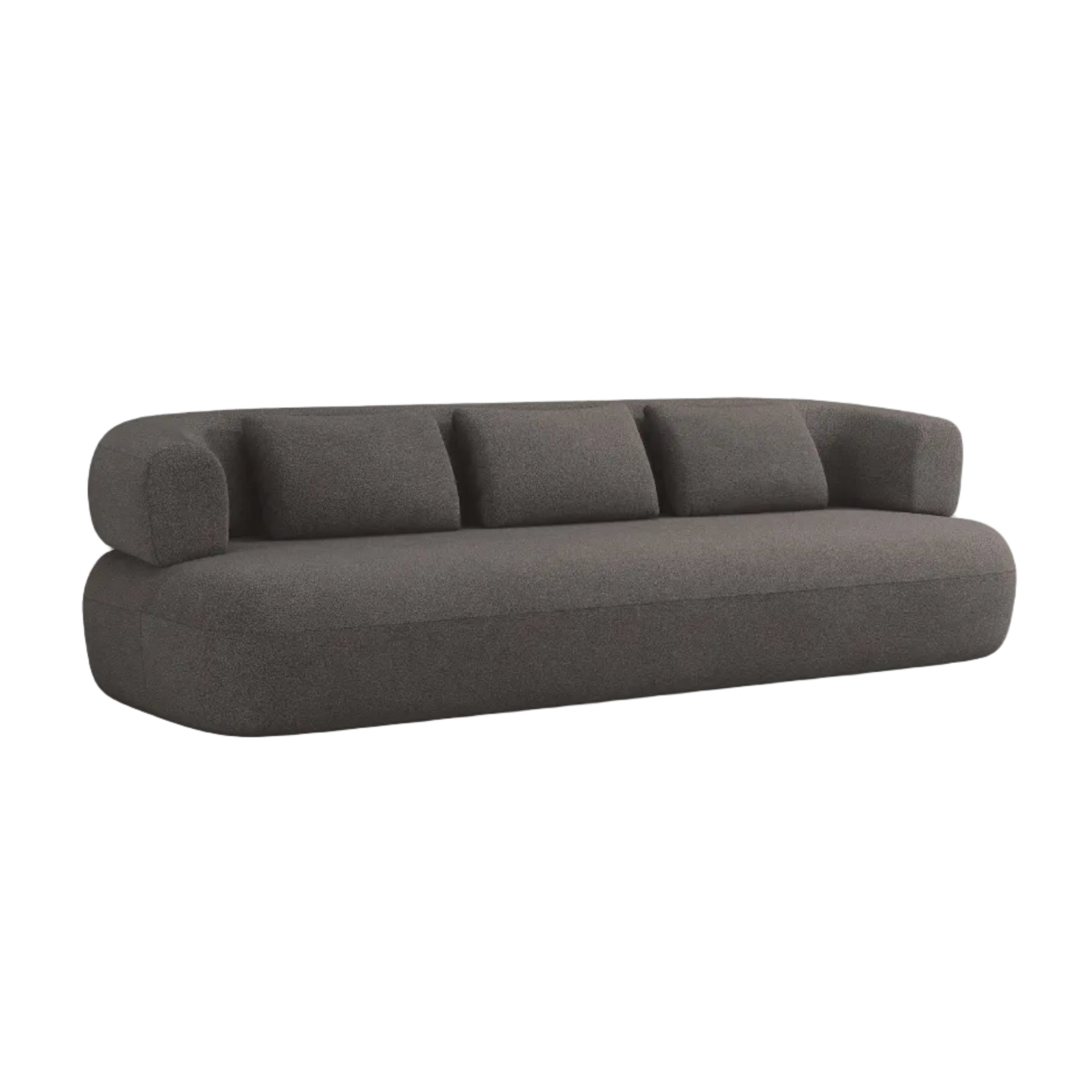 Sofa 3,5-zits ALDRIN grijze boucle