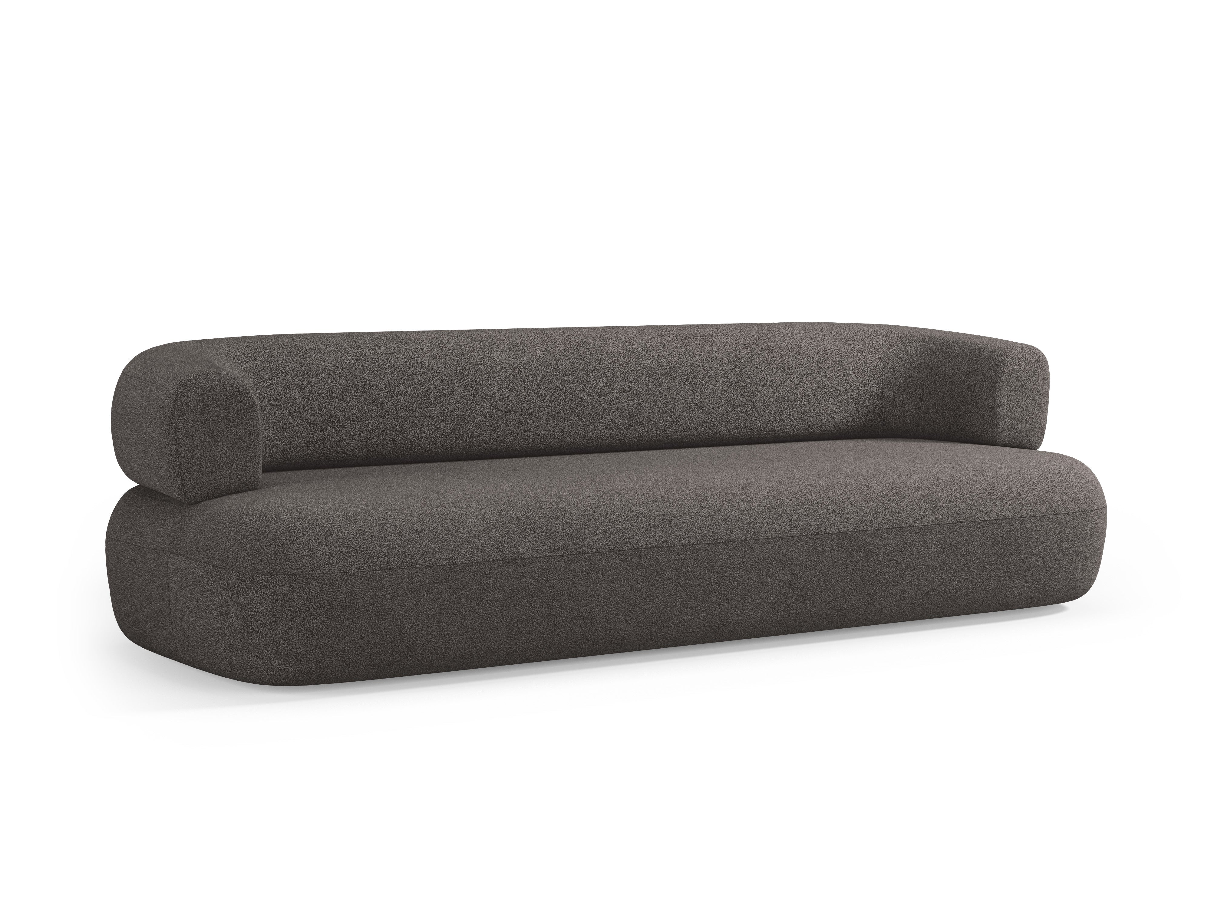 Sofa 3,5-zits ALDRIN grijze boucle