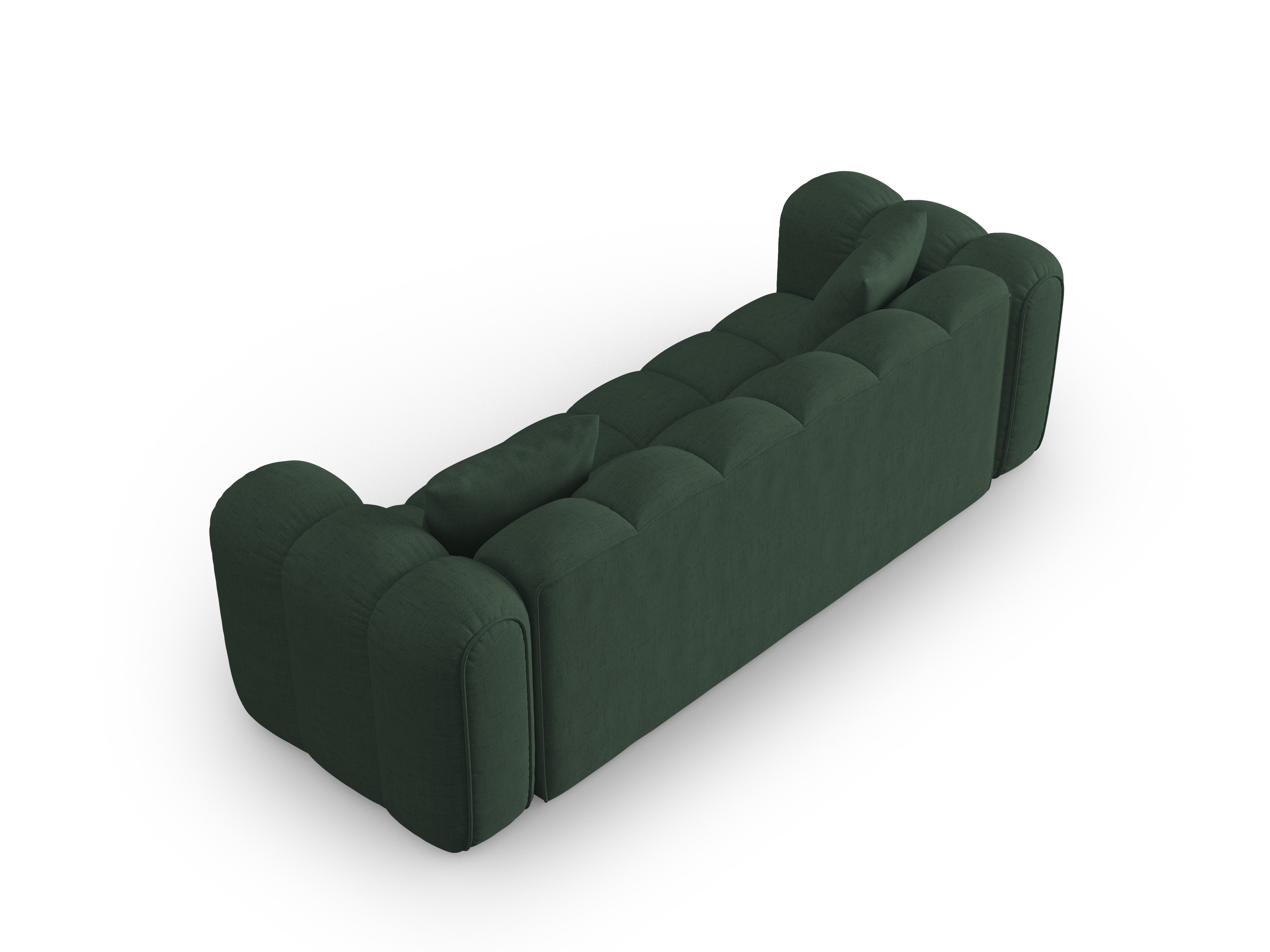 4-seater ASTRO sofa in sea green chenille