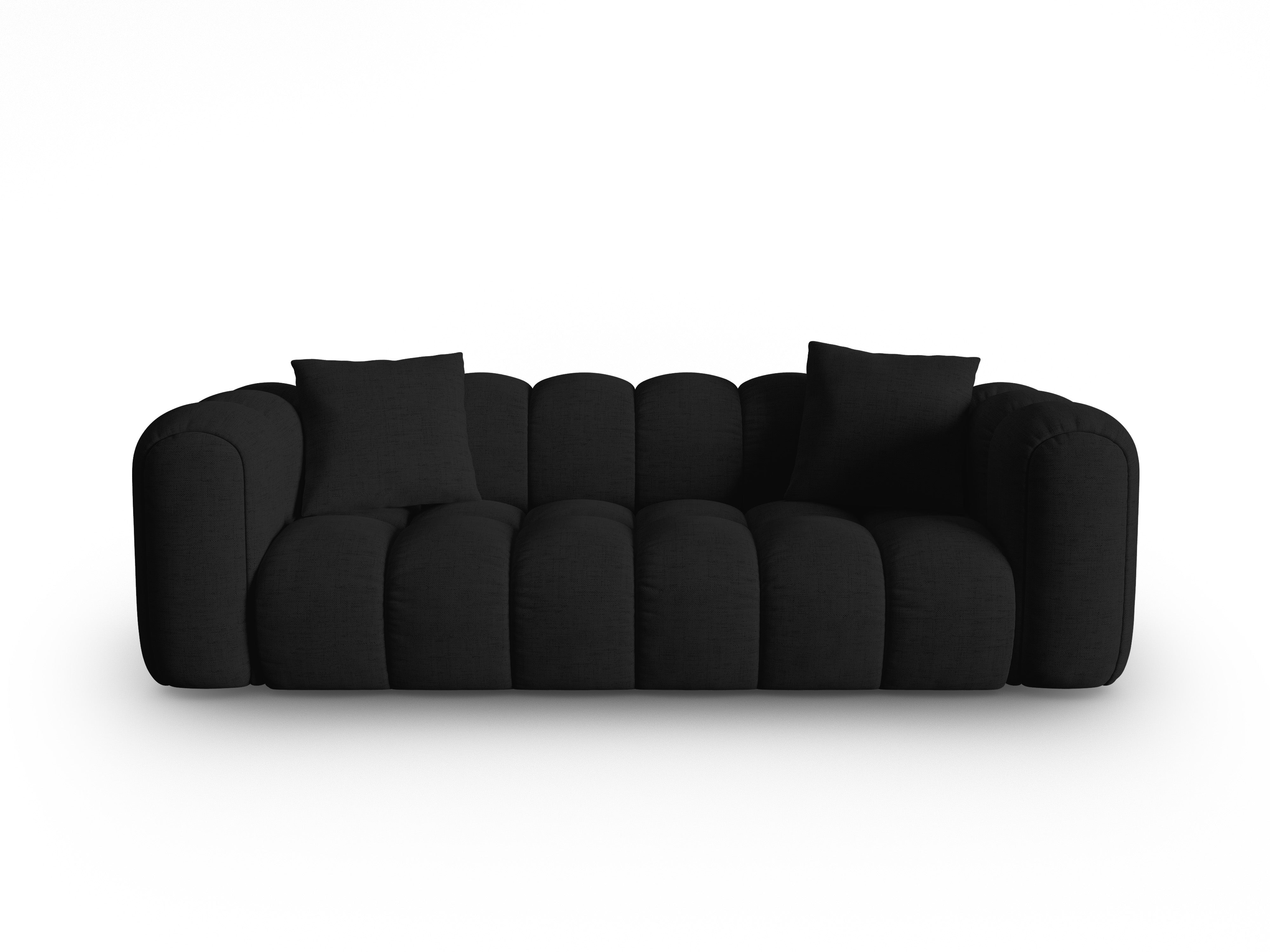 Sofa 4-persoons ASTRO zwart chenille