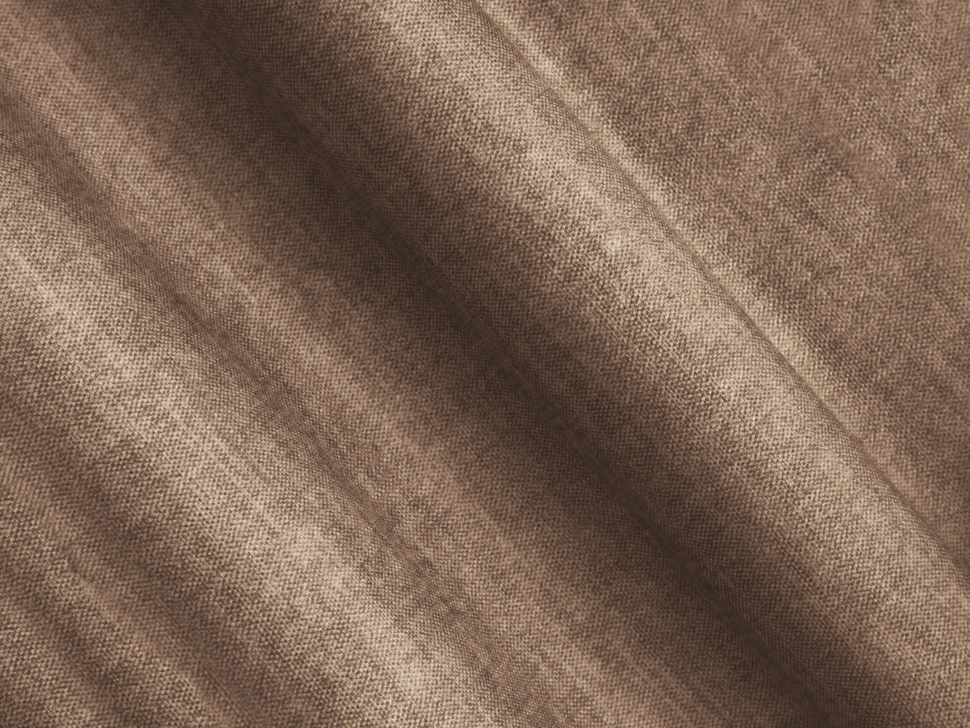 Right-facing U-shaped velvet corner sofa ROGER in dark beige