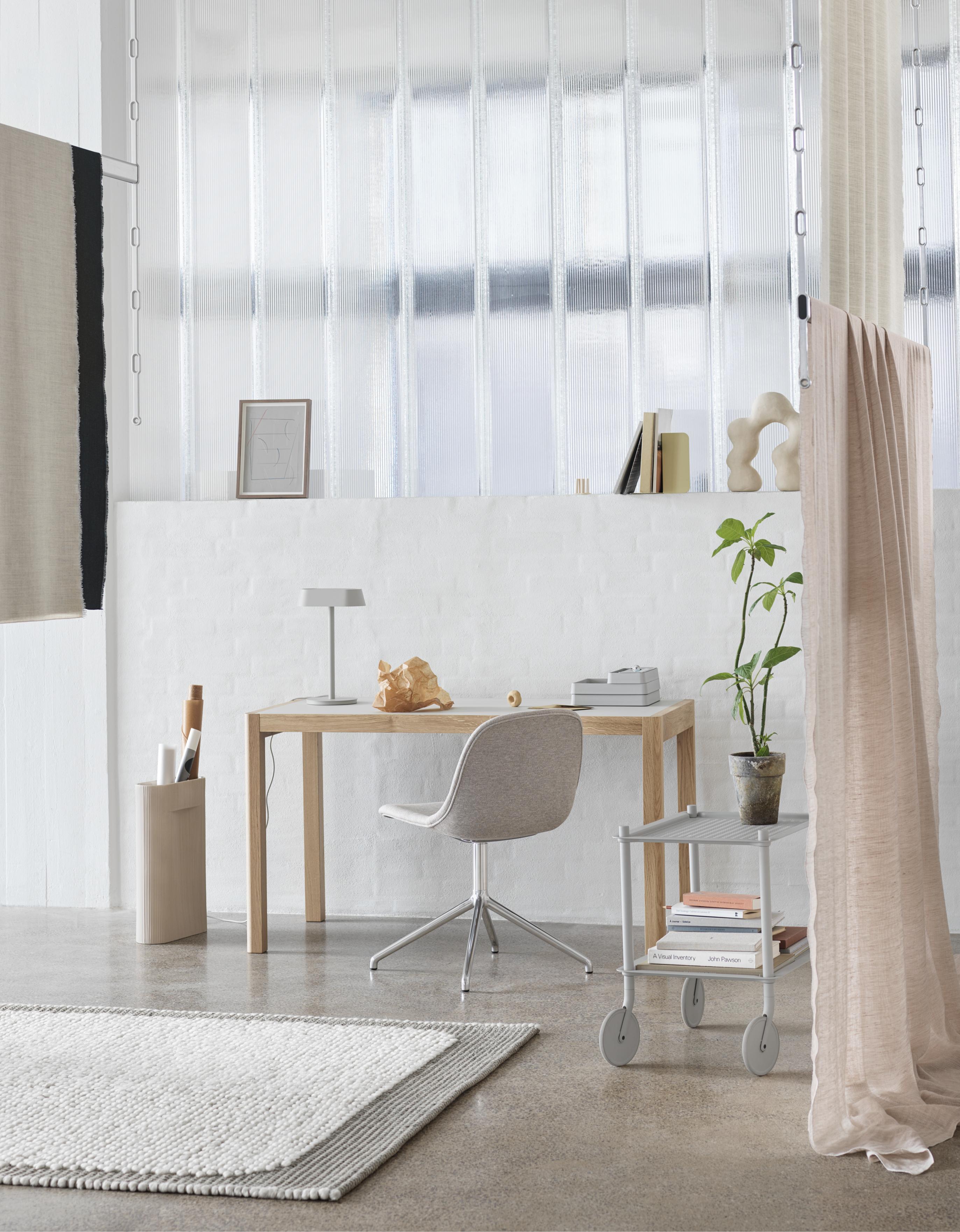 Beige keramische vaas RIDGE