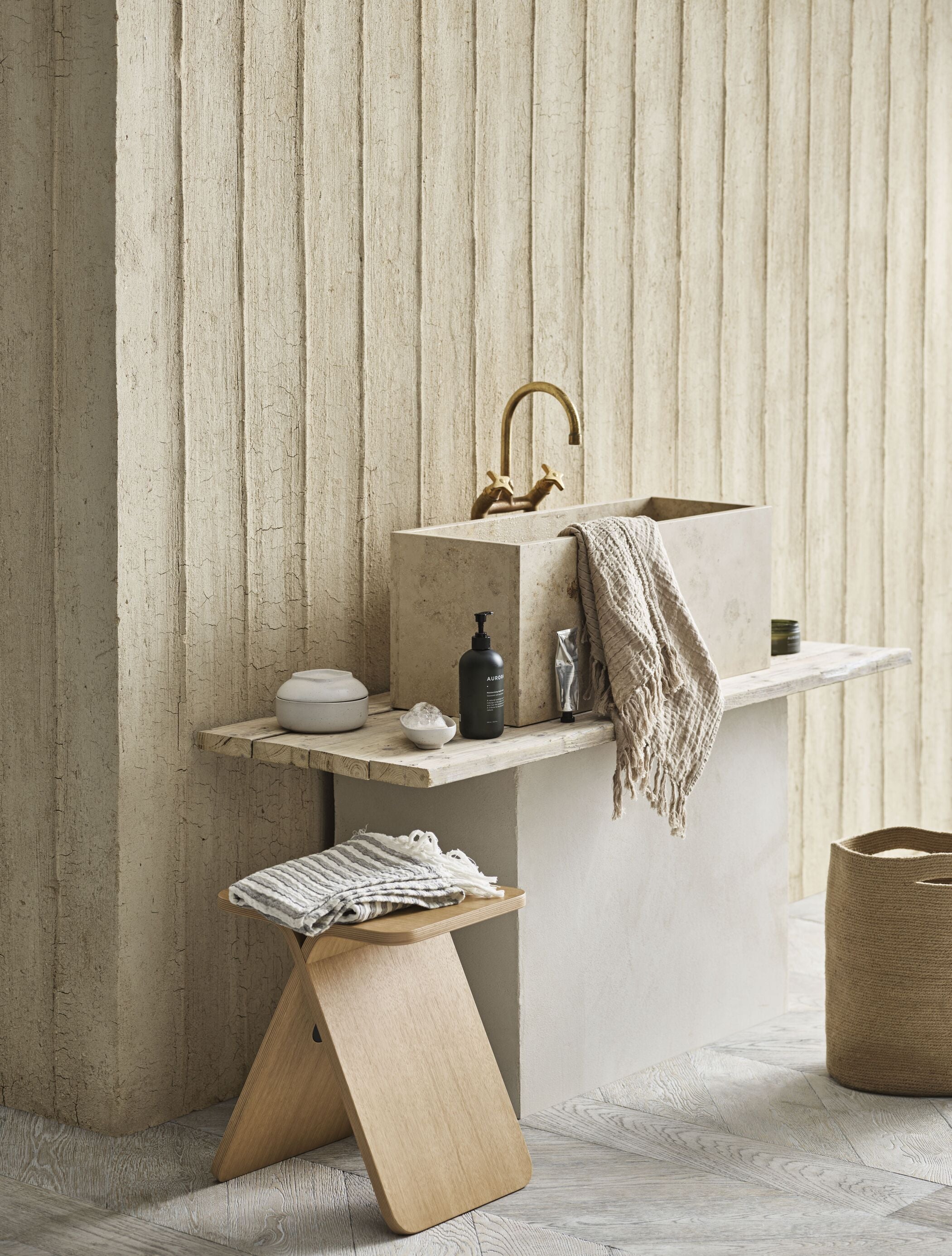 Seitentisch X-Stomer Knall-Eichenfurnier