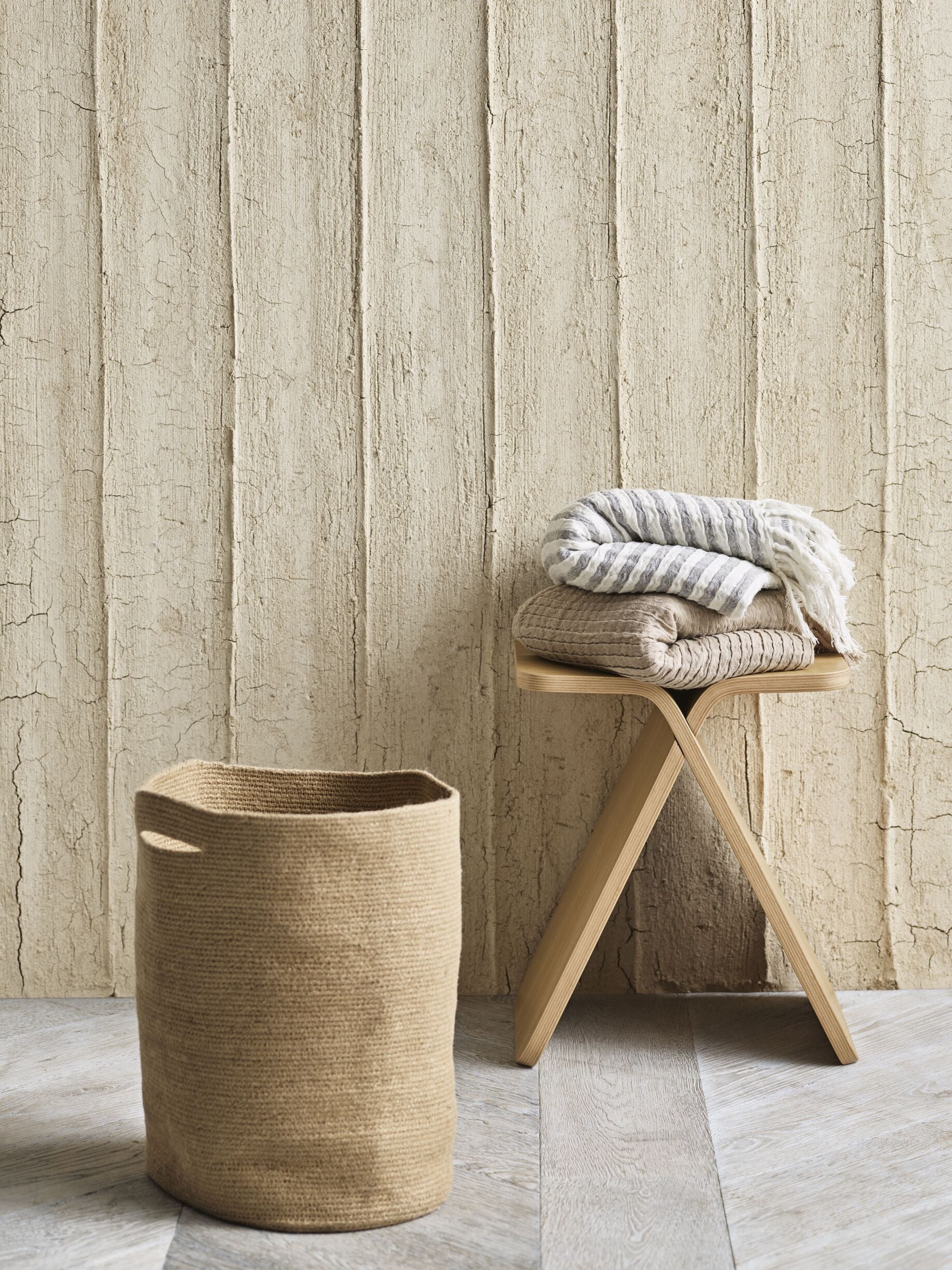 RIBBED mand beige