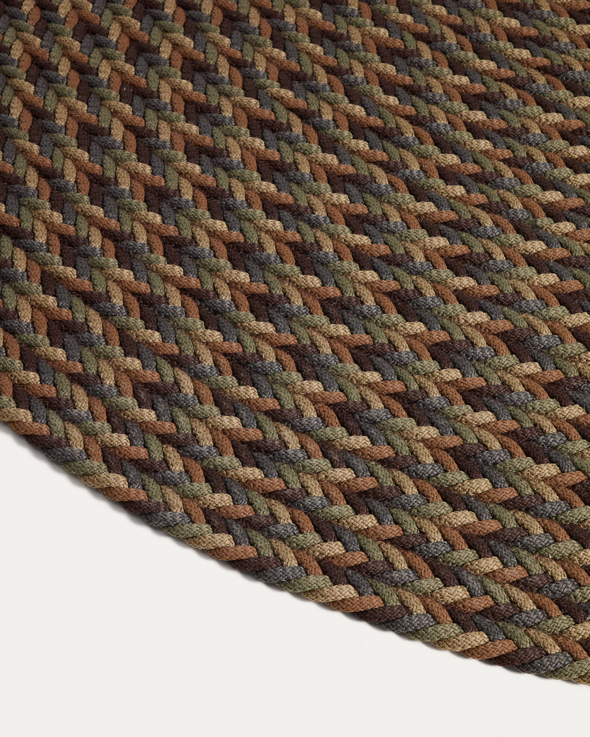 Dywan ogrodowy okrągły DESPAS wielokolorowy – ujęcie 3