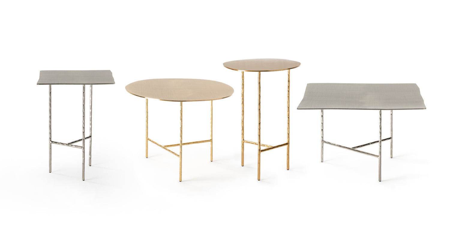 Ronde koffietafel XXX nikkel