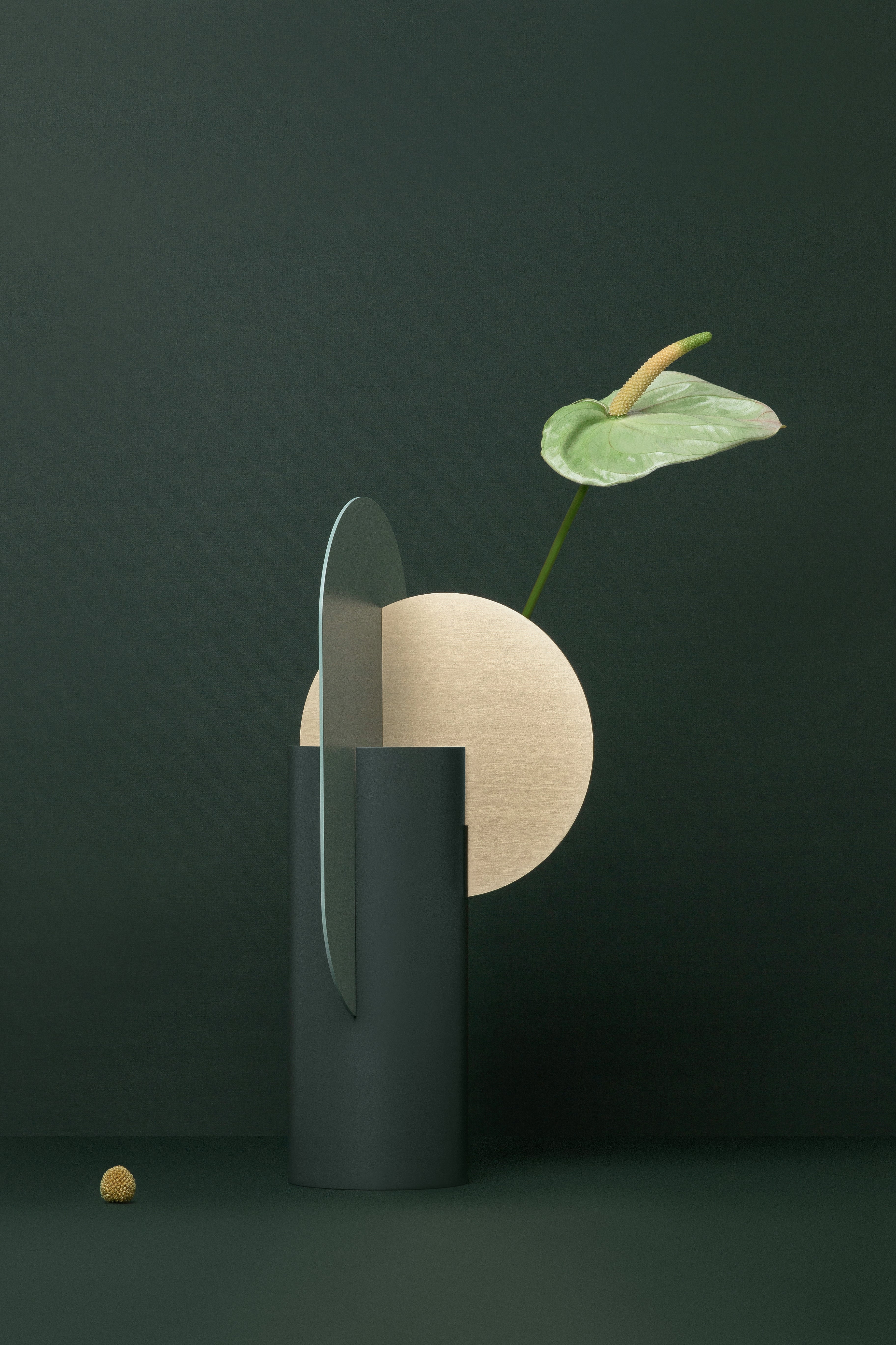 Vaas YERMILOV groen met messing