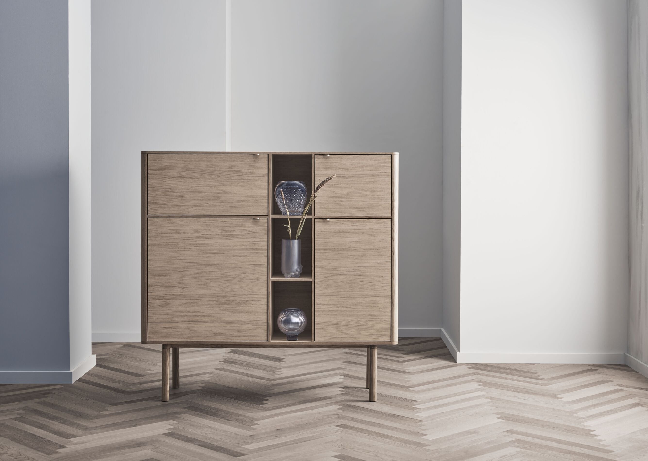 Vaas BRAMBLE donker glas