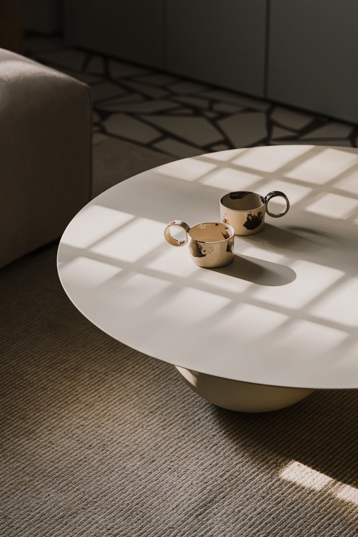 Koffietafel FUKU staal en hout