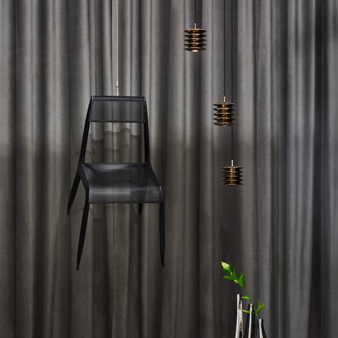 HARMONICA inox pendant lamp set