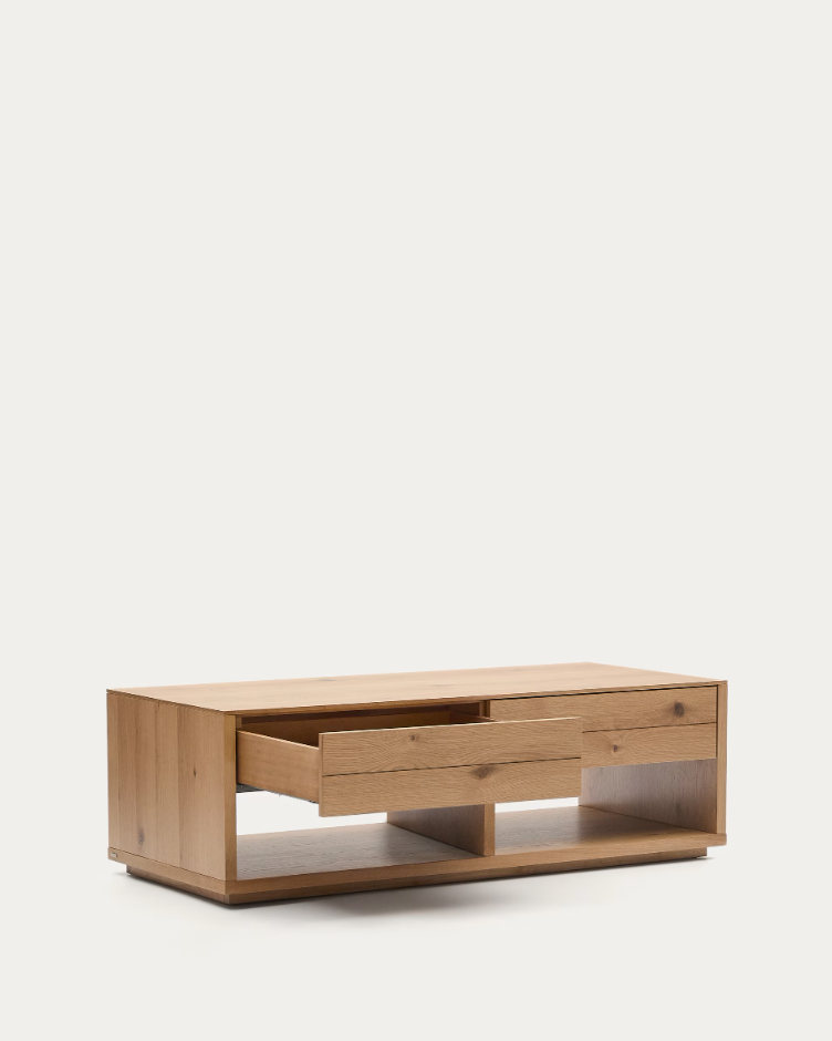 Koffietafel ALGUMEA eikenfineer