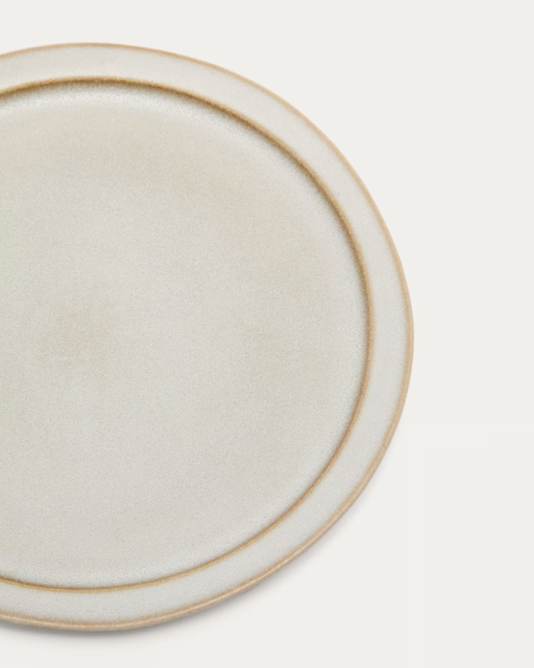 COVAL dessertbord beige keramiek