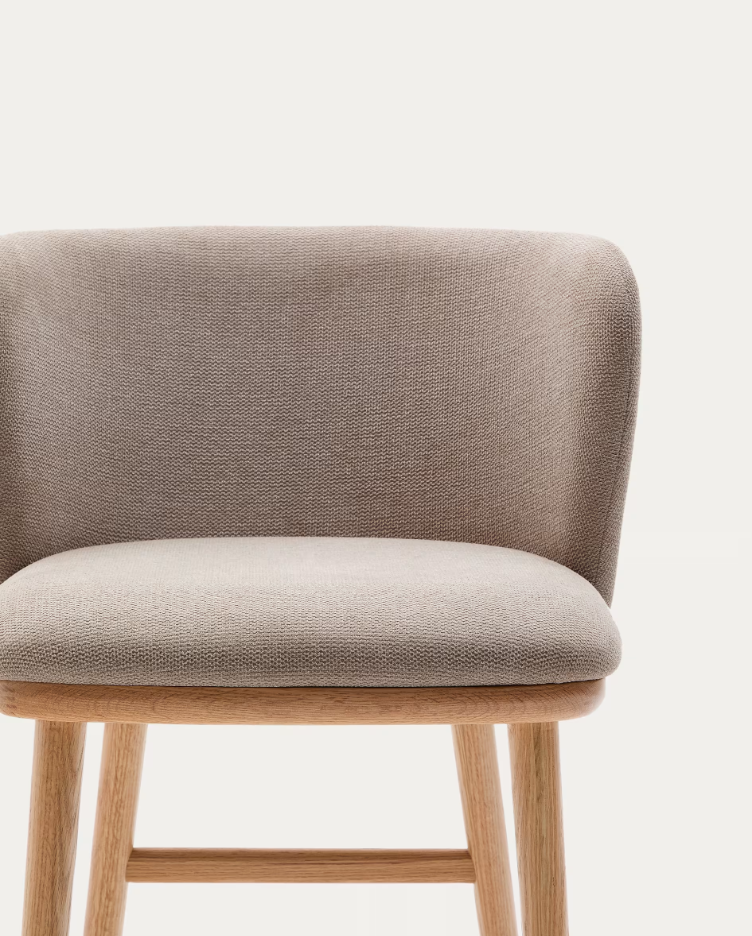 Ciselia light brown bar chair szenil with a bright base