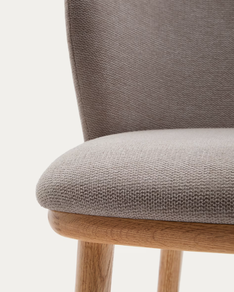 Ciselia light brown bar chair szenil with a bright base