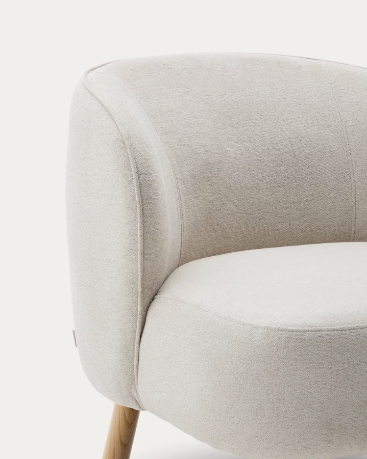 Fotel szenilowy ULIT beżowy do salonu – styl nowoczesny