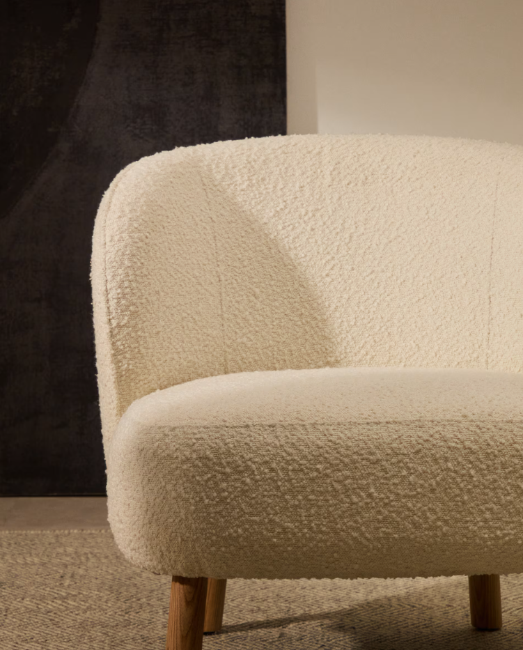 Fotel ULIT witte boucle