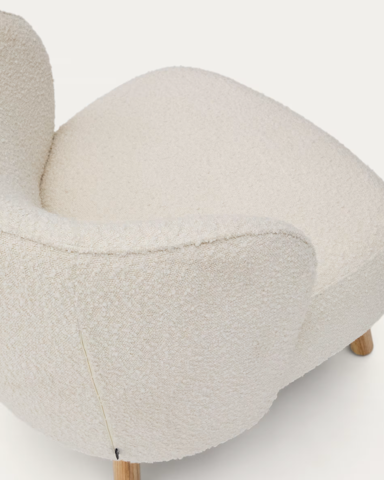 Fotel ULIT witte boucle