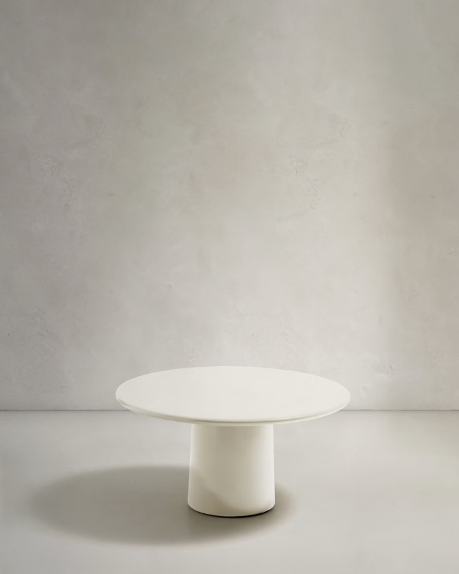 Witte cementen salontafel ALBANELLA