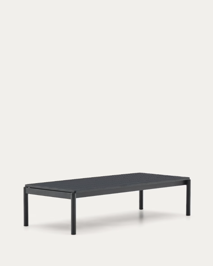Buiten koffie tafel SORELLS zwart aluminium