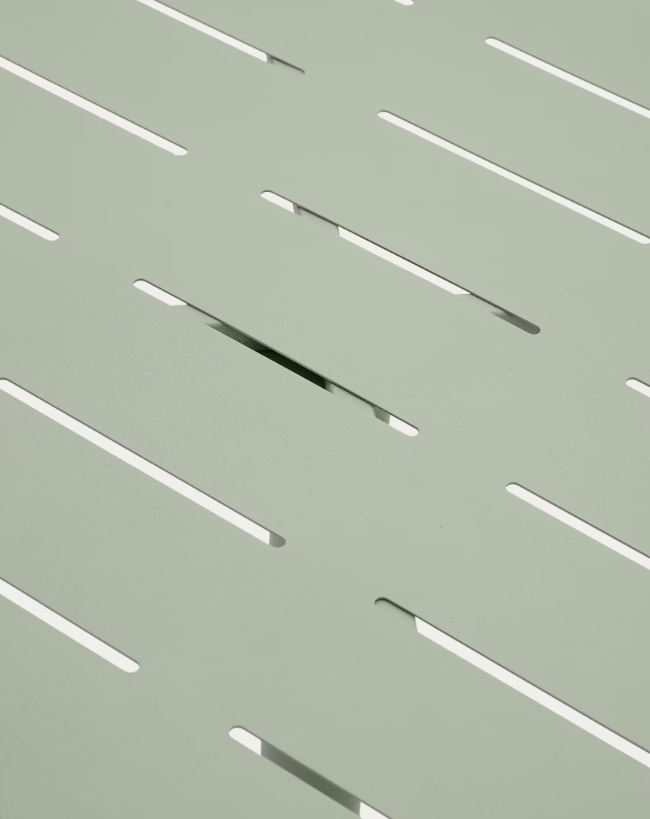 Tuin tafel BRAI olijfkleurig staal