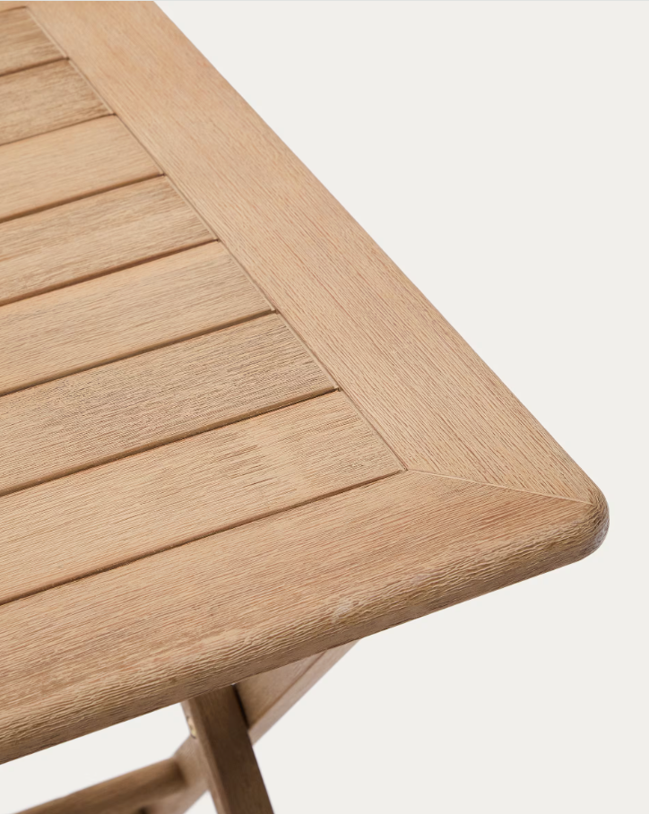 DANDARA Folding Table in Light Acacia Wood