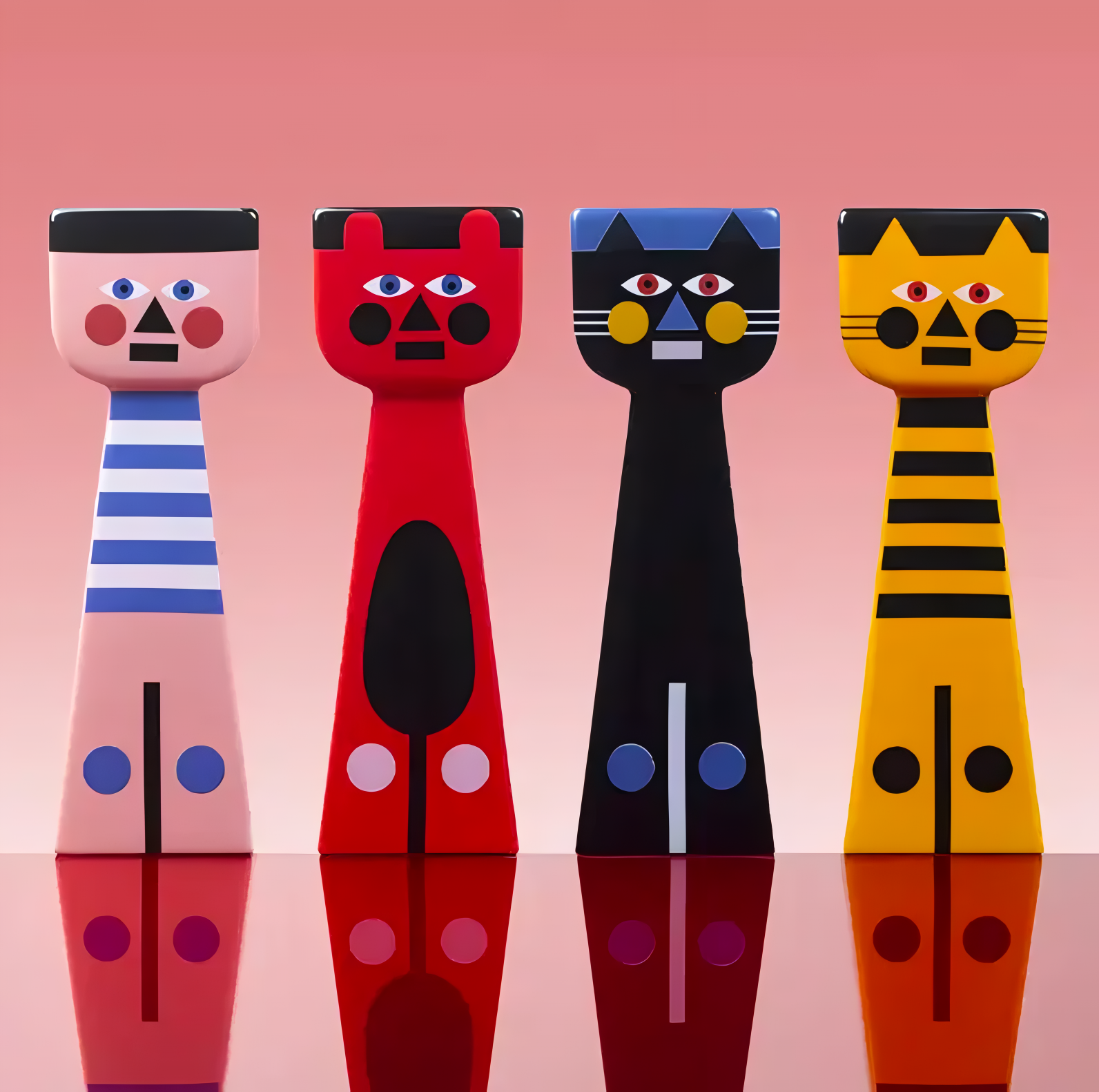 ALIX Kerzenständer gelb