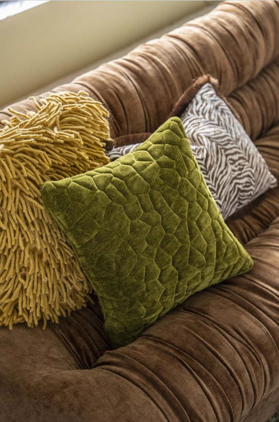 Poduszka STITCH zielony