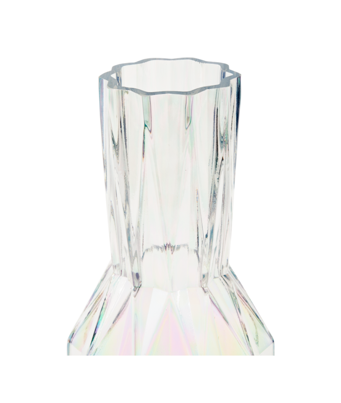FOLDS GLASS Vase transparent