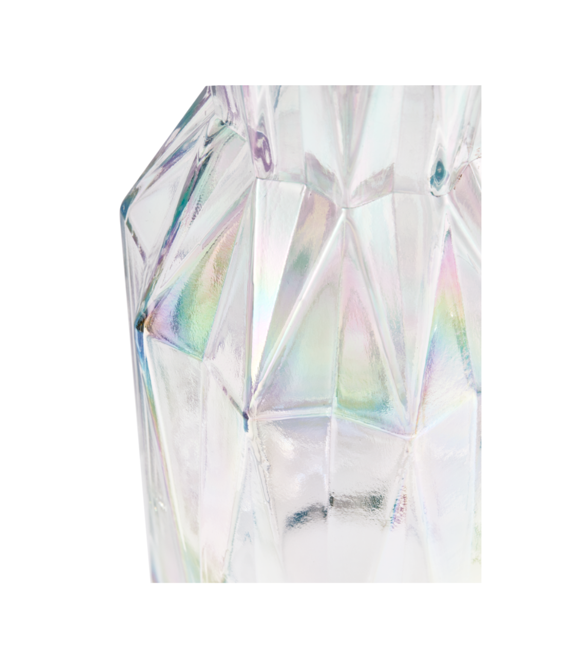 FOLDS GLASS Vase transparent