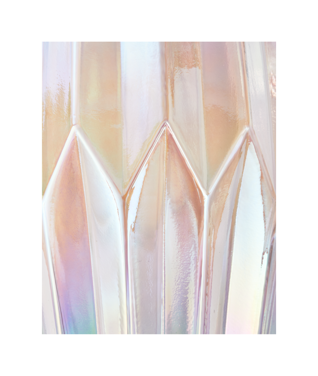 FOLDS GLASS Vase transparent
