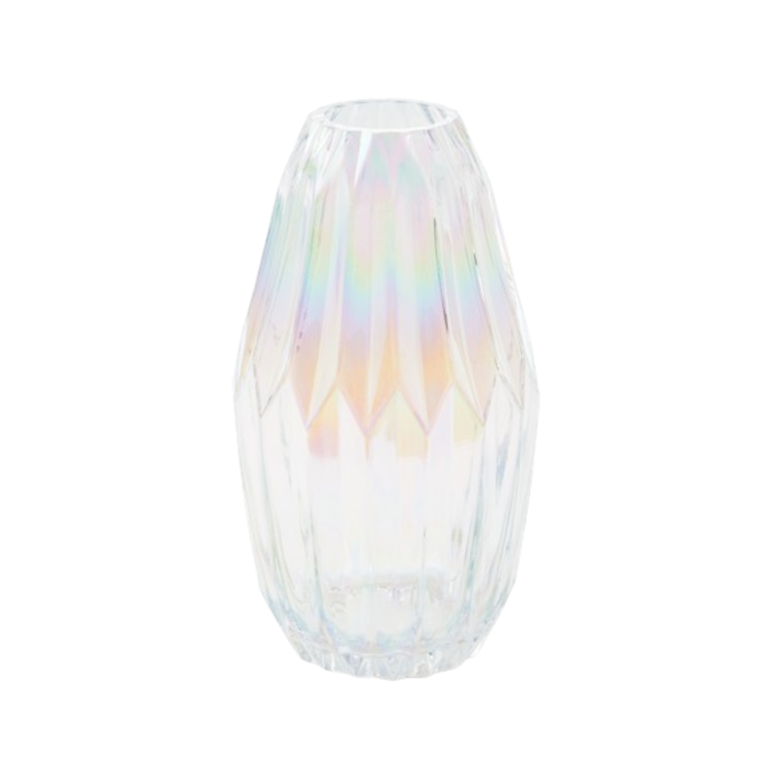 FOLDS GLASS Vase transparent