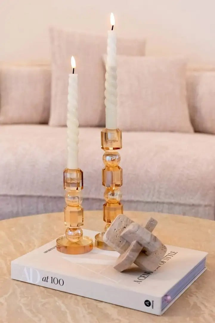 Ronde koffietafel BILTMORE beige travertin