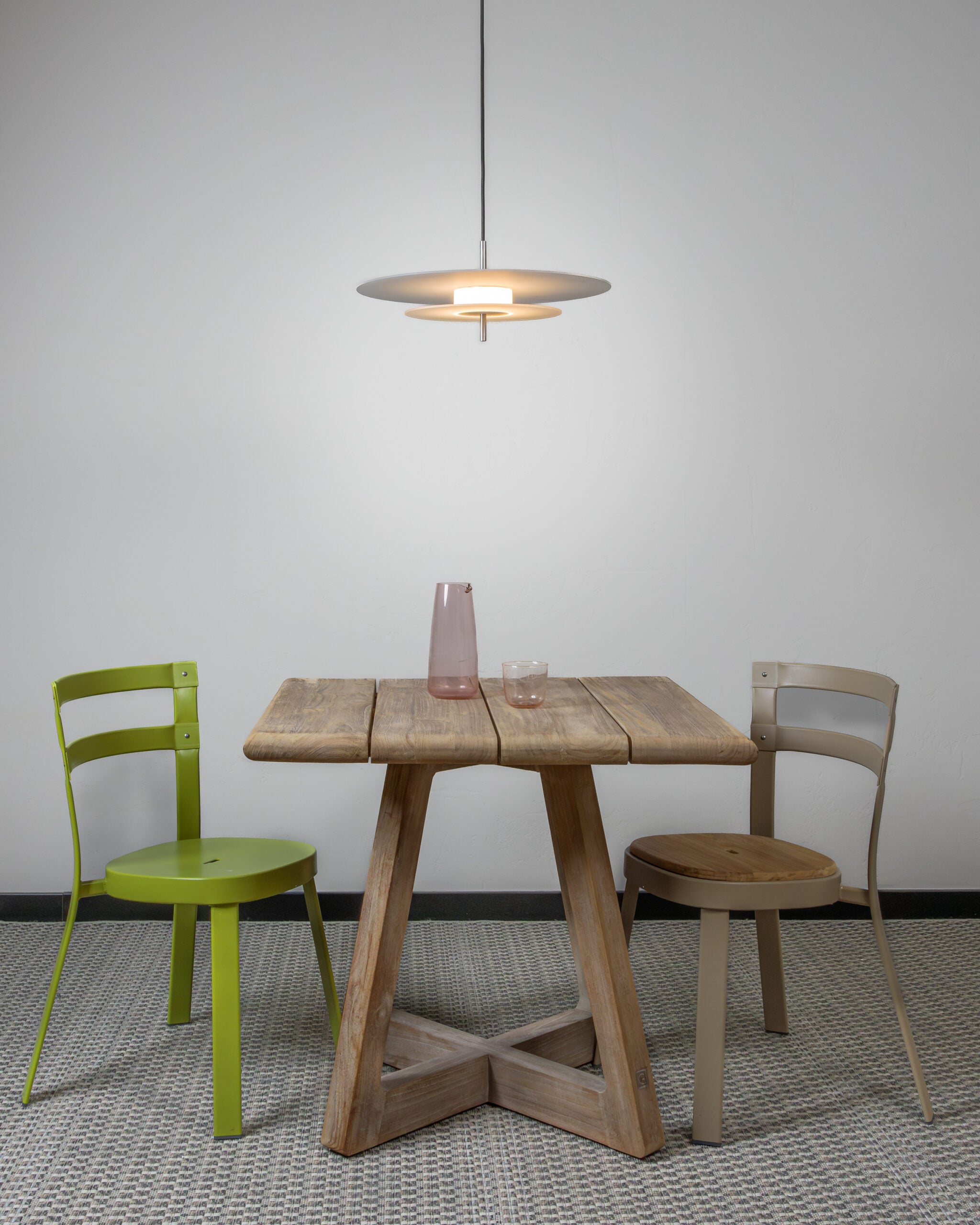 AEROPLAN GLASS 47 pendant lamp silver gray