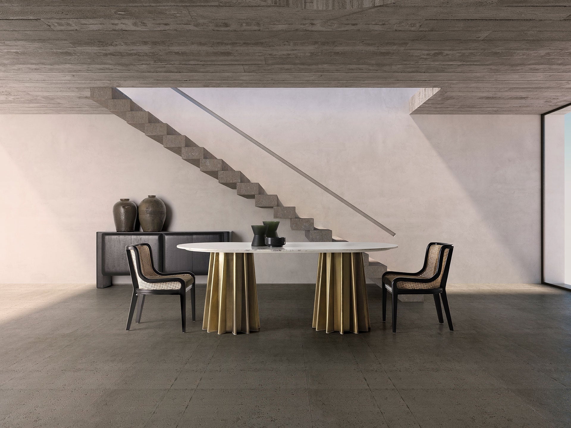 Kast KORDEL zwart mango hout