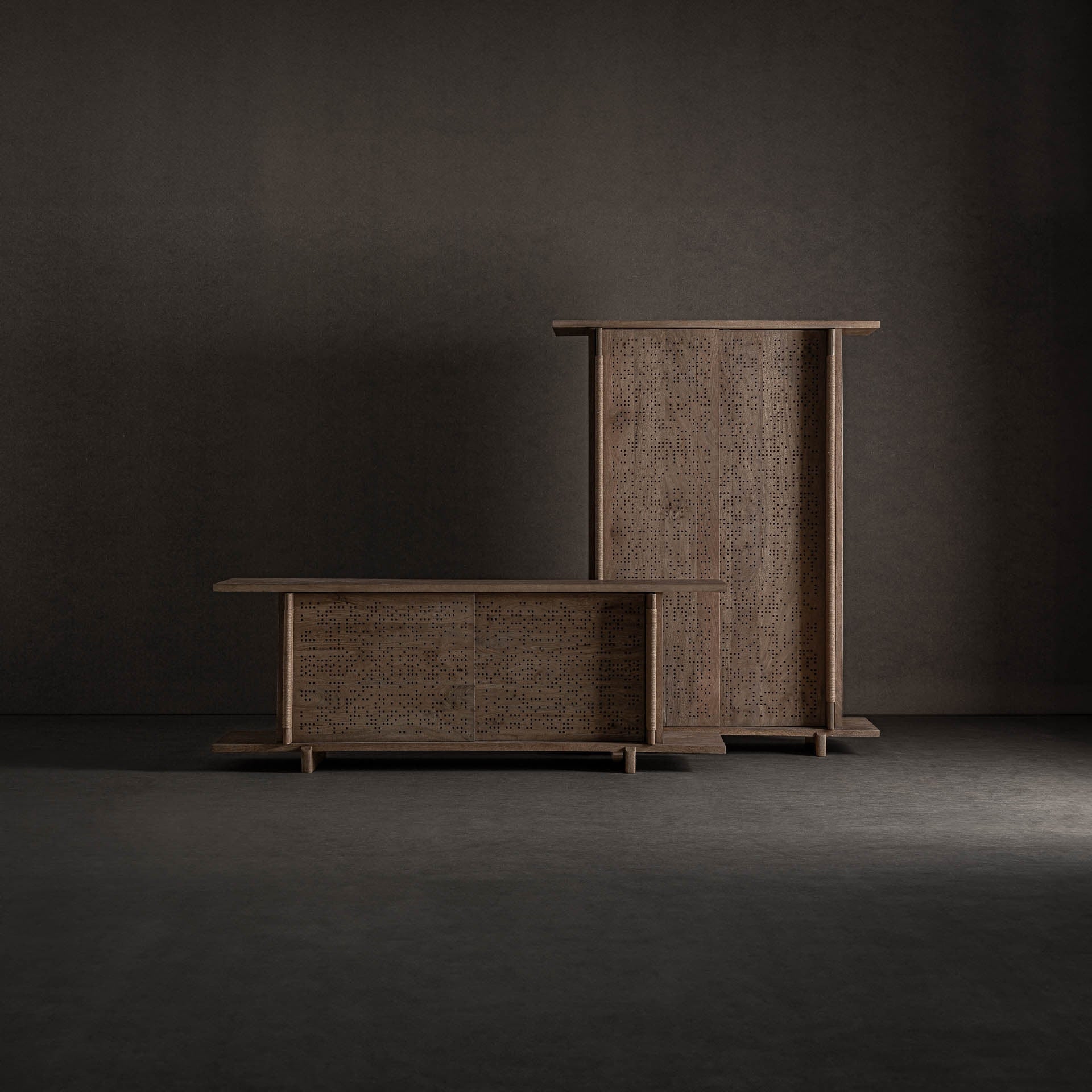 Kast JACQUARD mango hout