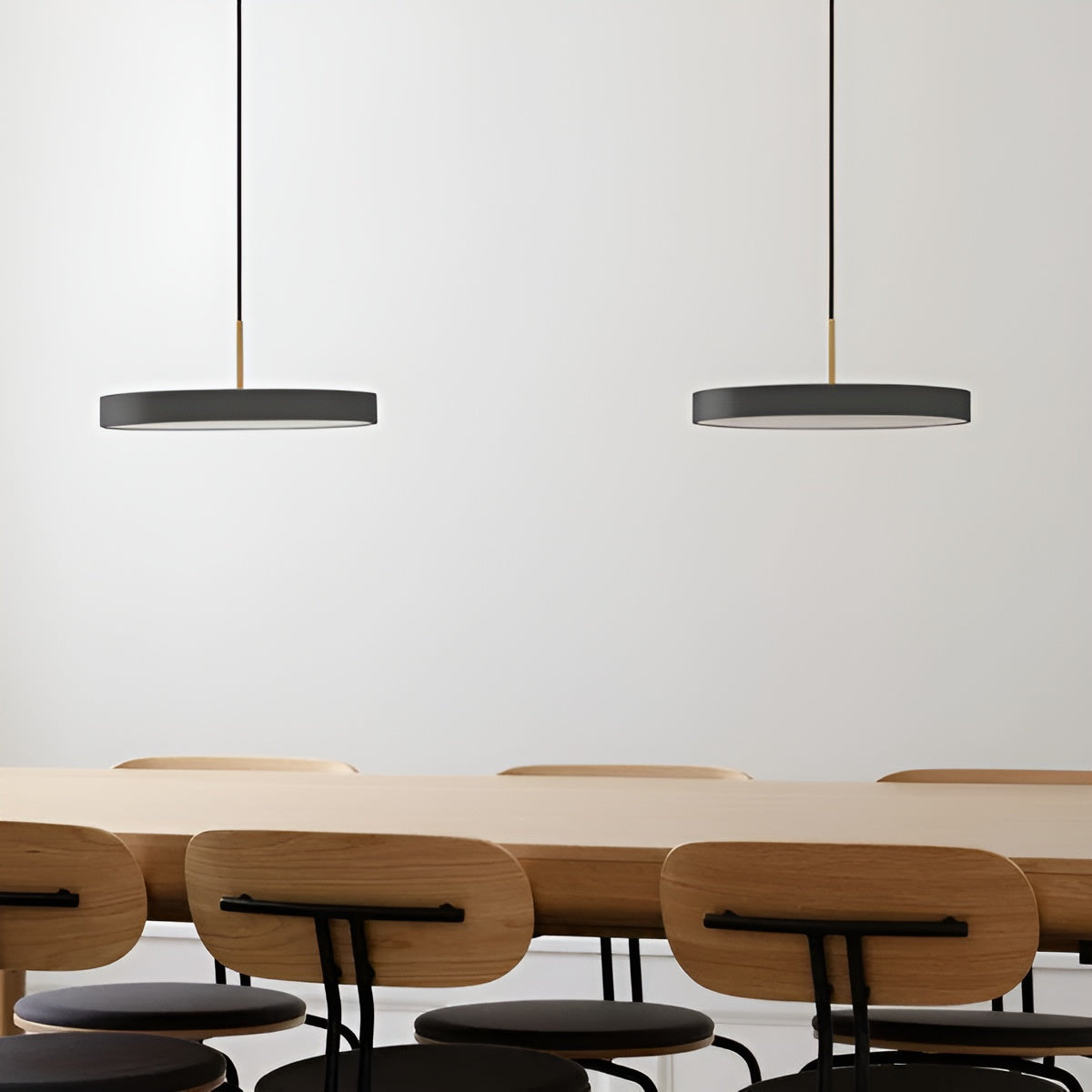 Pendelleuchte ASTERIA PLUS anthrazit mit goldener Einlage