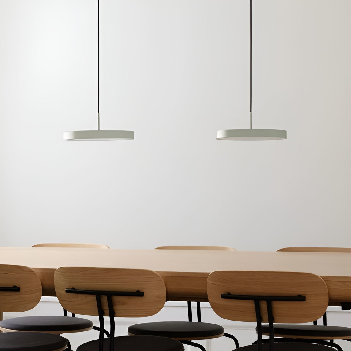 Hanglamp ASTERIA PLUS olijfgroen met zilveren inzet