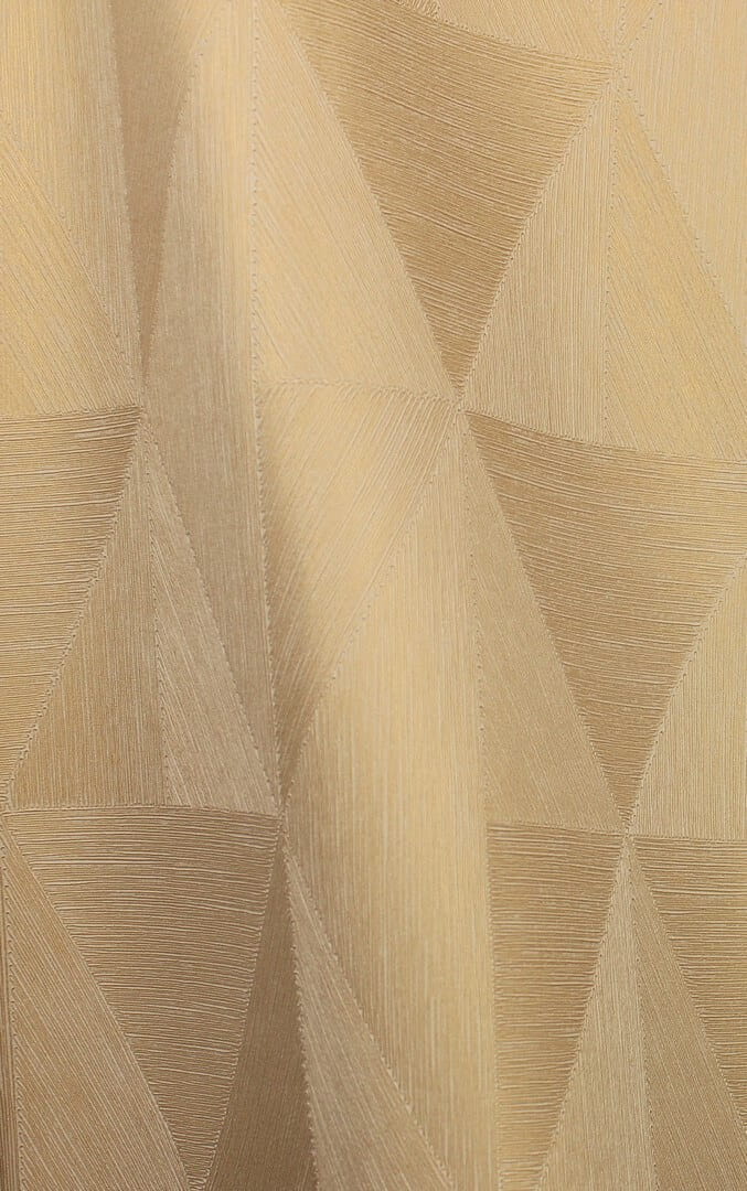 Metallic wallpaper with geometric pattern PARANGON - MORDORE brown