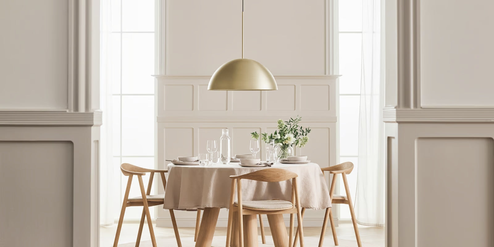 Ronde tafelkleed SOFT zandkleurig