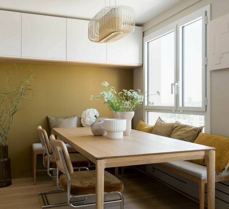 Lampa wisząca owalna BAMBOO biały, marka Forestier