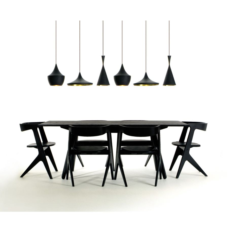 Hanglamp BEAT zwart met koper
