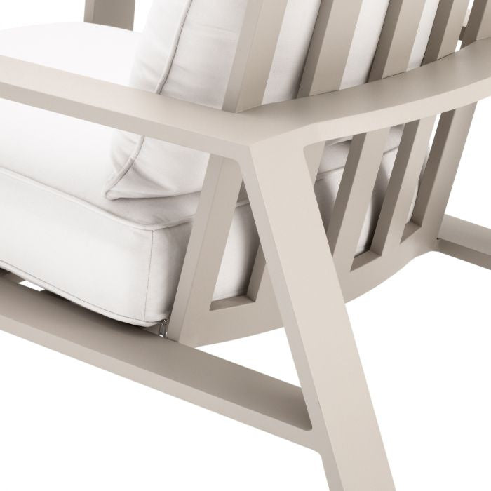 Buitenfauteuil BELLE VUE gebroken wit