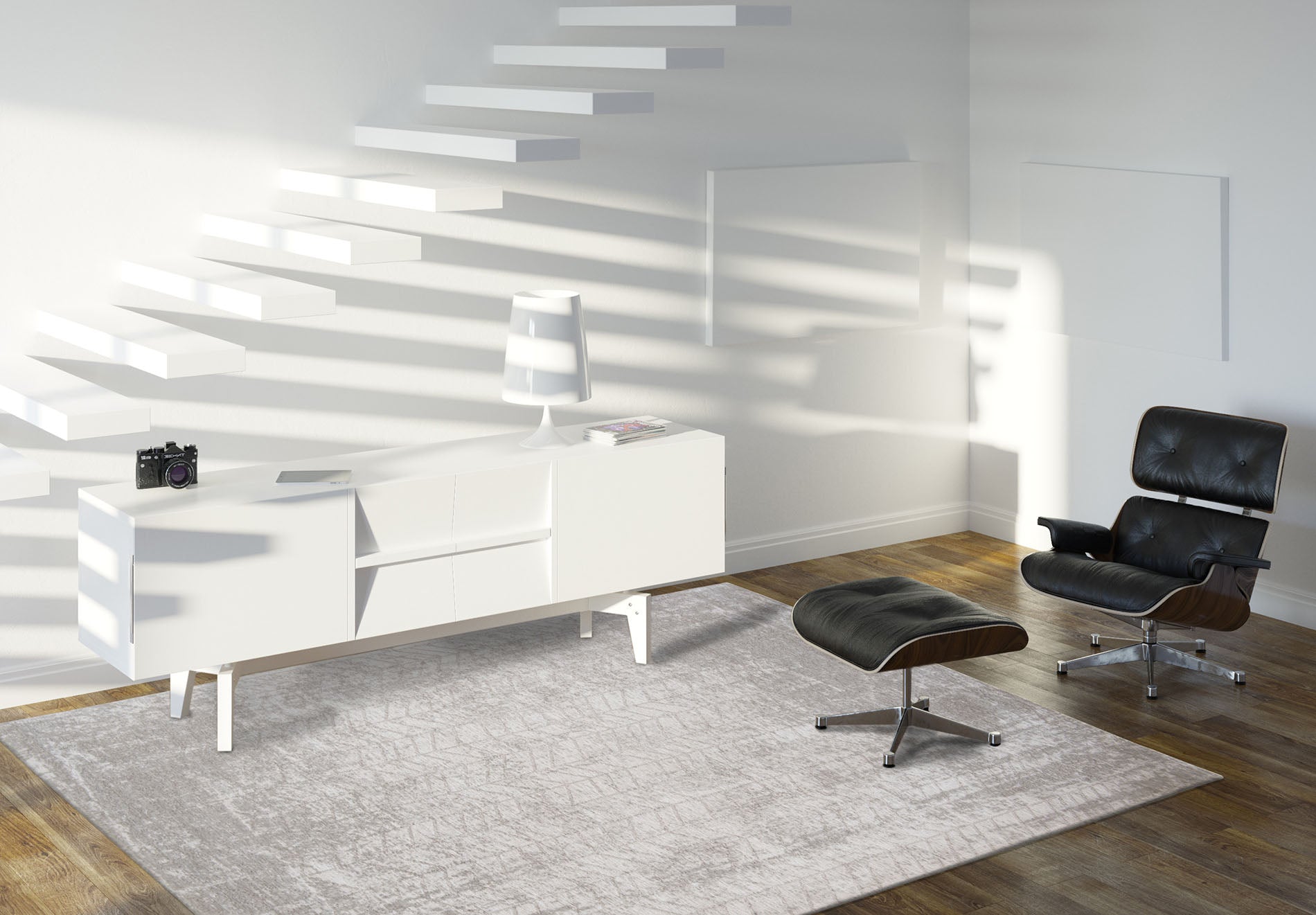 Vloerkleed JACOBS LADDER WHITE PLAINS beige