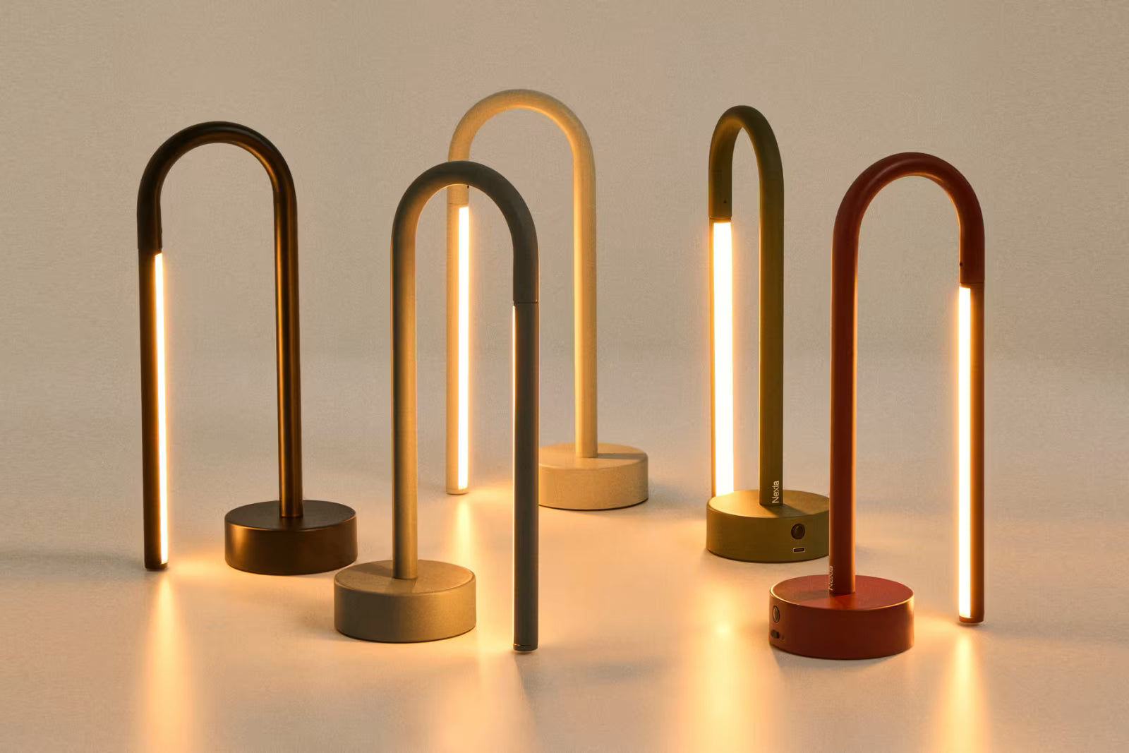 Portable lamp BOW red