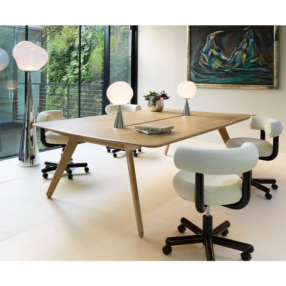 Krzesło biurowe tapicerowane FAT czarna podstawa