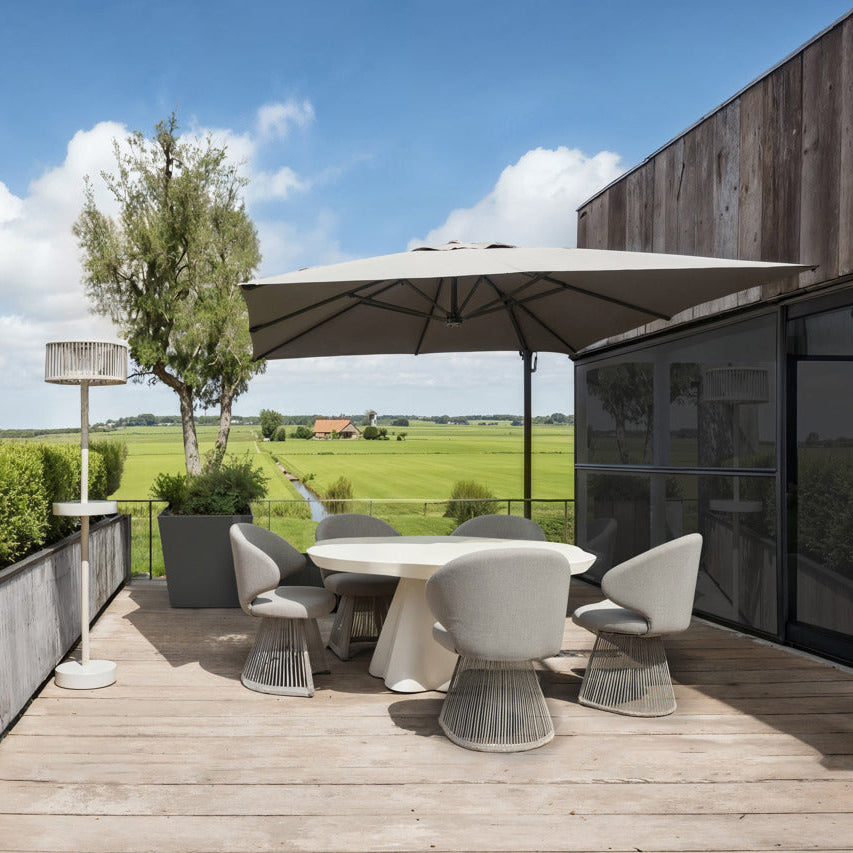 Außenstuhl NUBA grau-beige